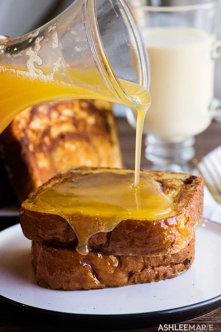 french toast and eggnog syrup