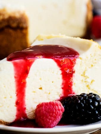 instant pot cheesecake berry coulis
