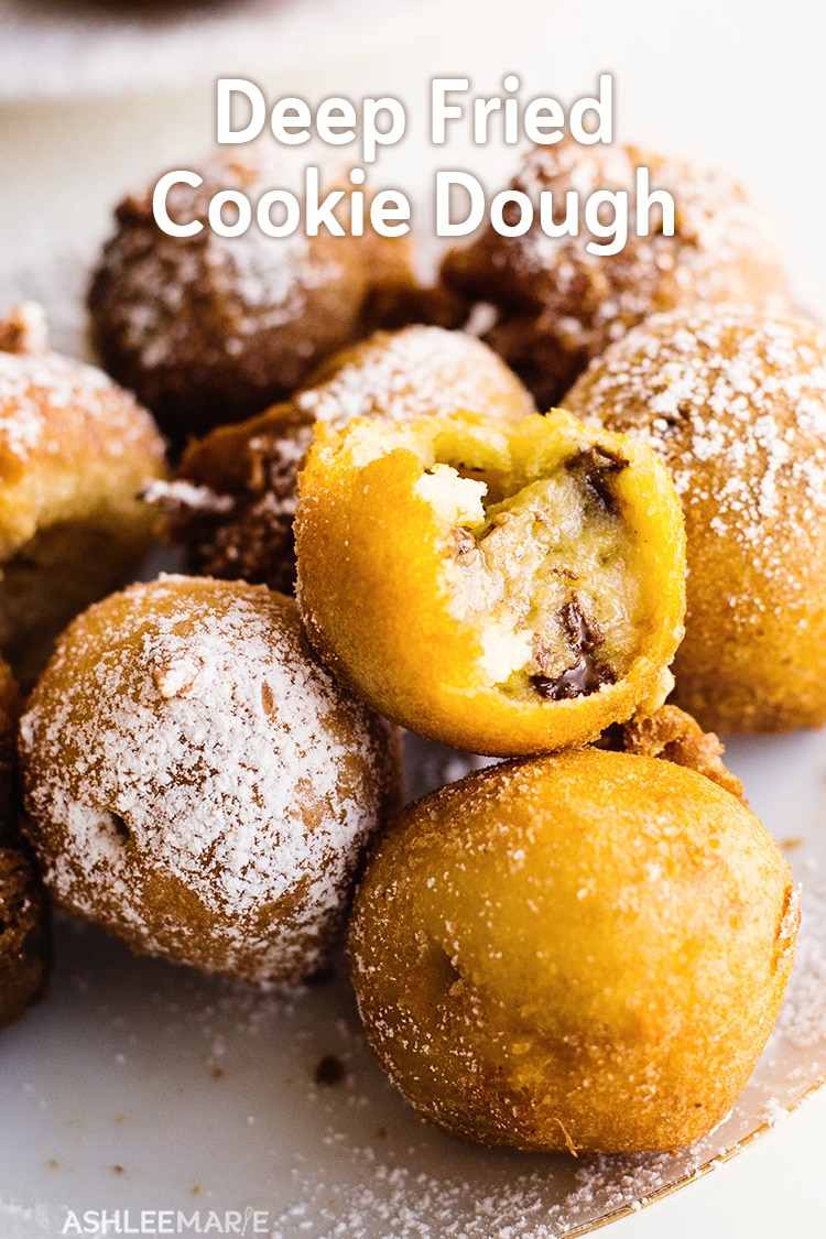 deep fried cookie dough balls