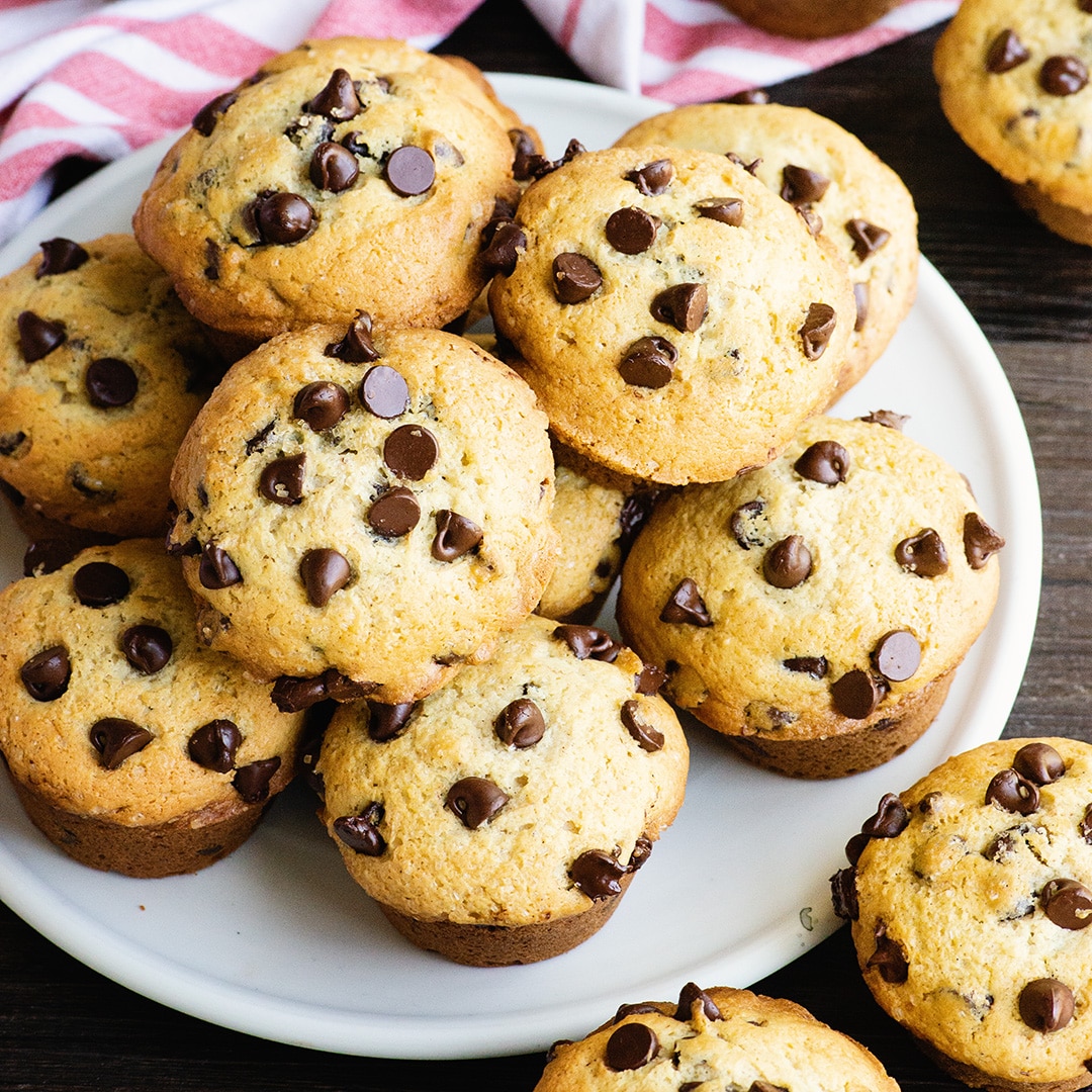 Chocolate Chip Muffins recipe and video | Ashlee Marie - real fun with ...