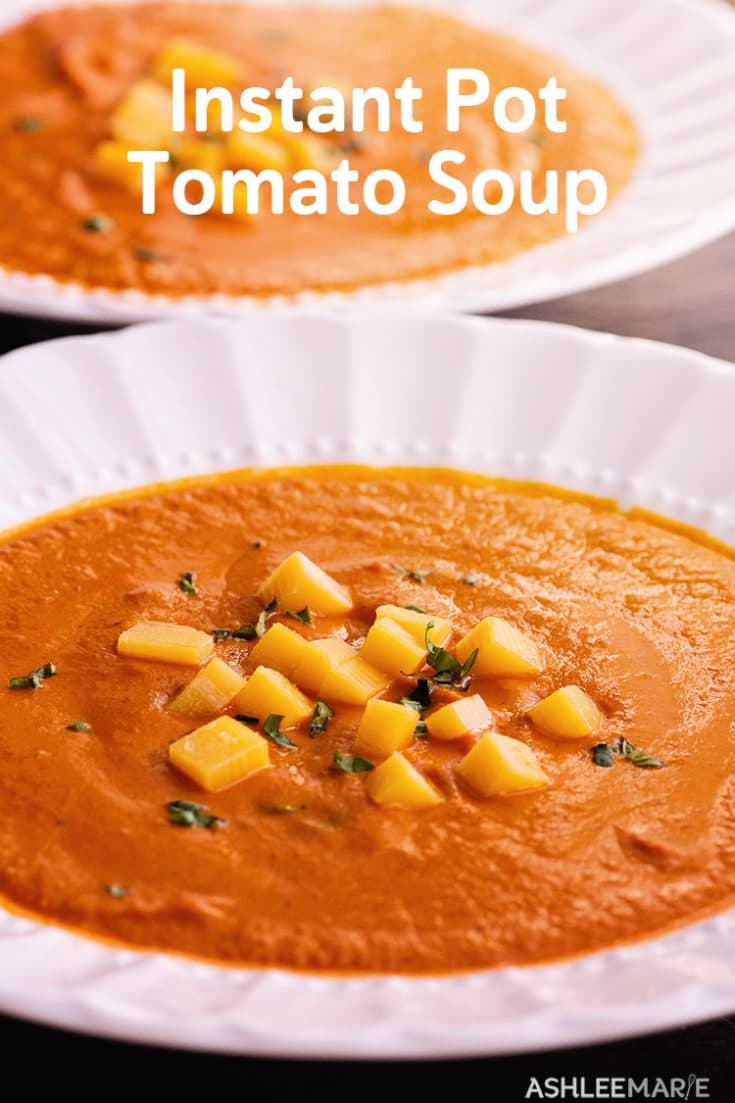 Creamy Instant Pot Tomato Soup Recipe - Ashlee Marie - real fun with ...