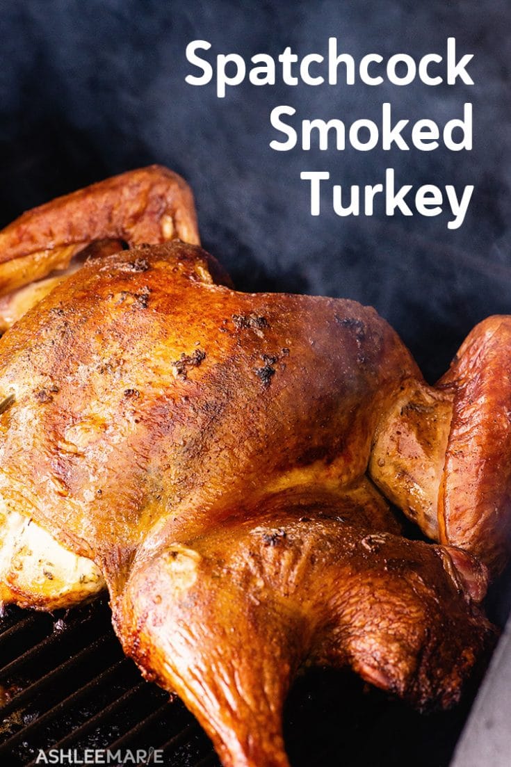 Spatchcock Smoked Turkey With Gravy Recipe And Video Ashlee Marie Real Fun With Real Food