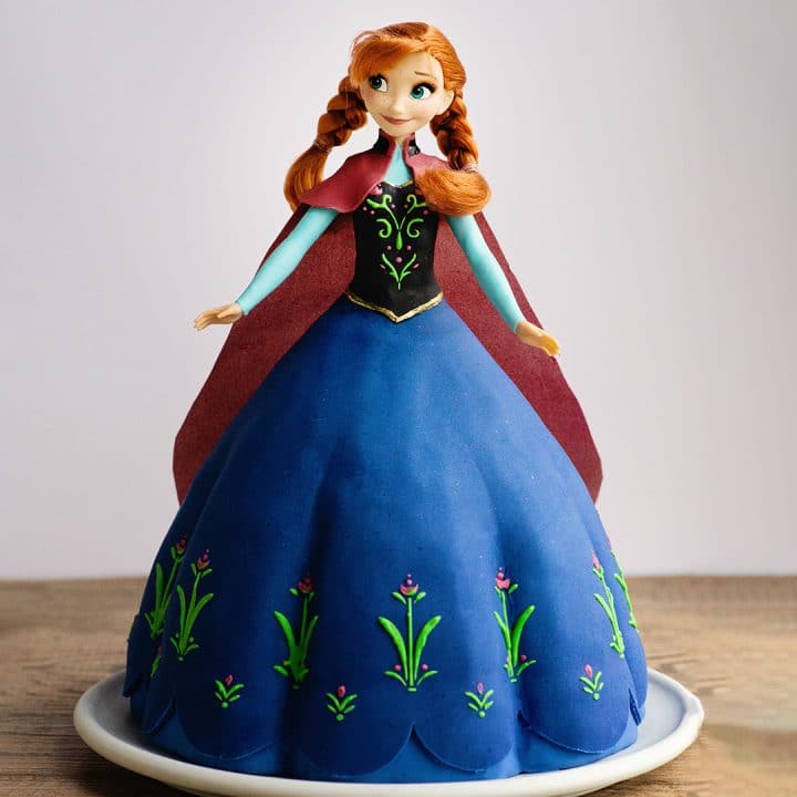 Princess anna frozen video cake tutorial