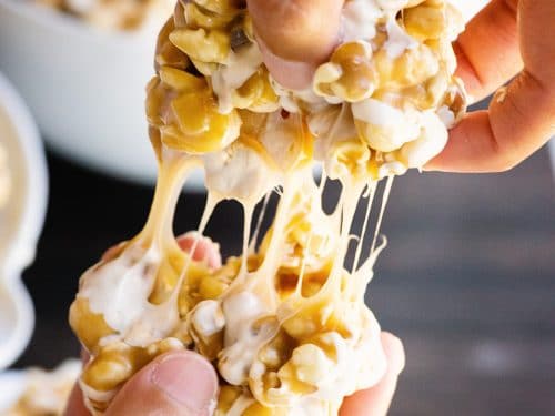 Caramel Popcorn Balls - Ashlee Marie - real fun with real food