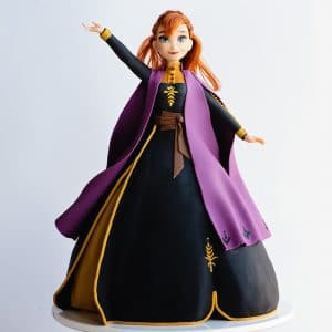 Frozen 2 Anna Princess Cake Video Tutorial